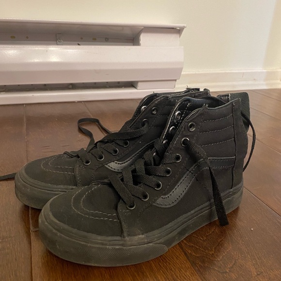 Kids vans high tops with zipper heel - Picture 2 of 4